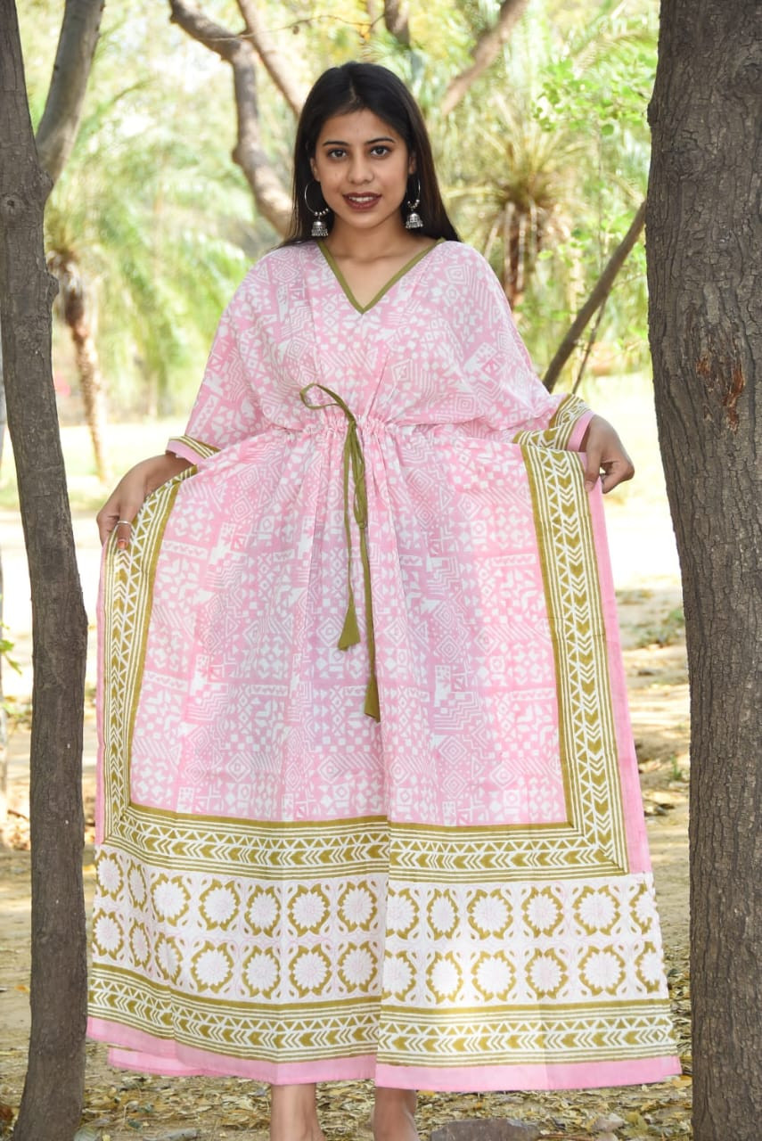 STYLISH PURE COTTON DESIGNER KAFTAN 12