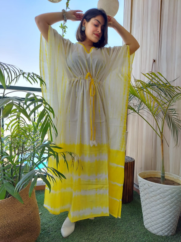 Beautiful Handblock Printed Kaftan