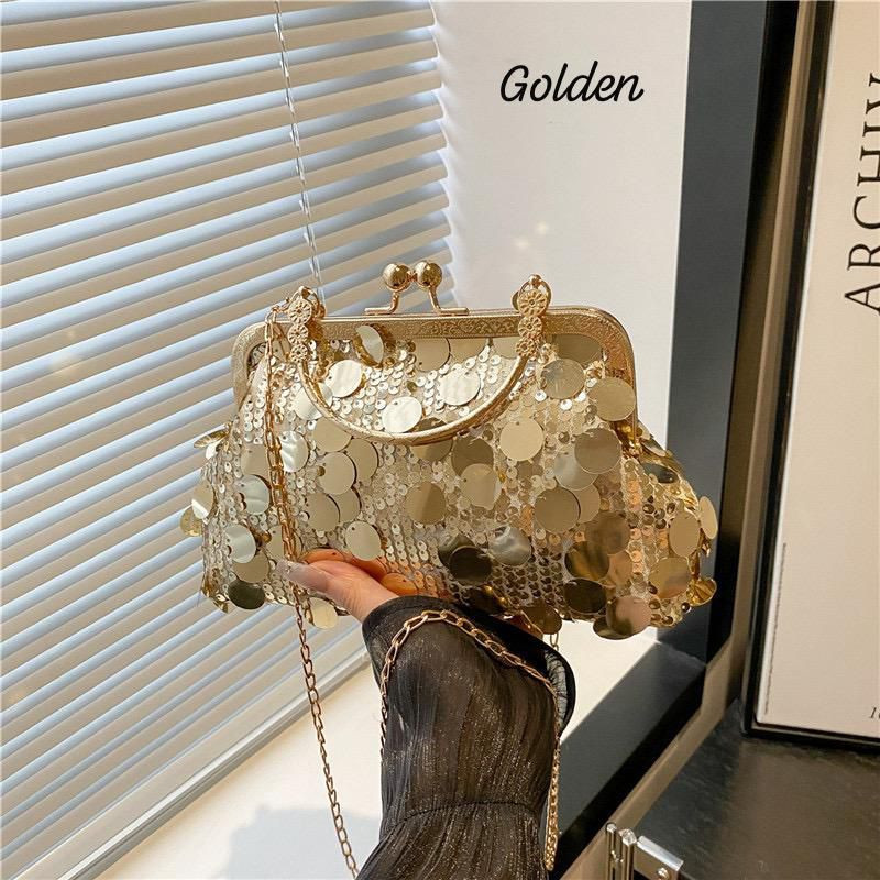 Bolso cruzado de noche para mujer, bolso de mano de noche para boda, bolso de mano con cadena, bolso de hombro pequeño para fiesta, Negro -, Tamaño único